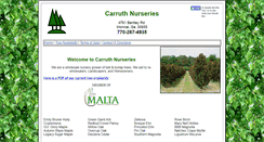 Desktop Screenshot of carruthnurseries.com
